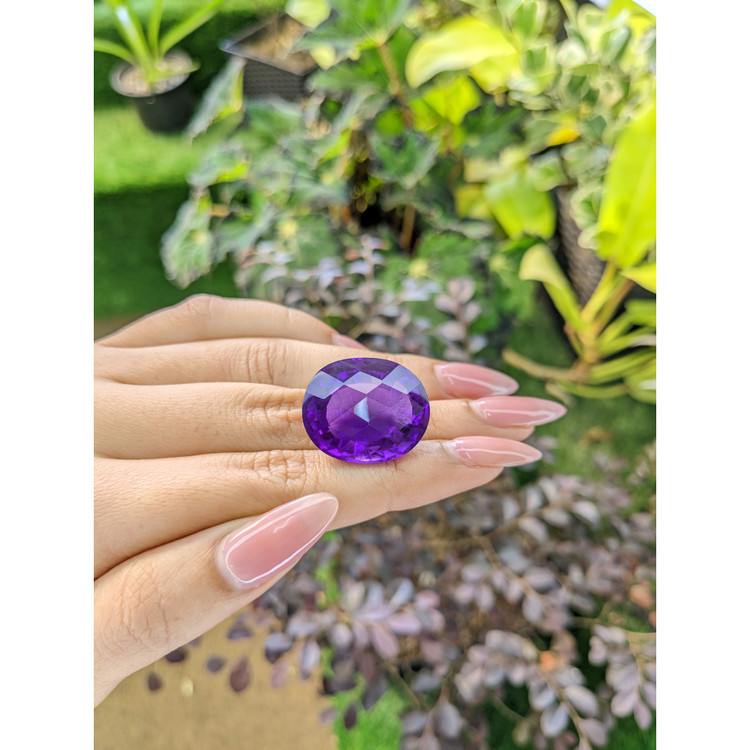 36.76 Ct. Amethyst from Brazil