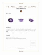 5.79 Ct. Amethyst from Brazil Appraisal
