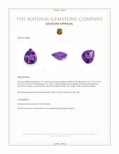 3.71 Ct. Amethyst from Brazil Appraisal