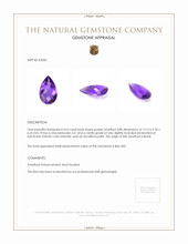 4.63 Ct. Amethyst from Brazil Appraisal