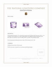 1.81 Ct. Amethyst from Brazil Appraisal