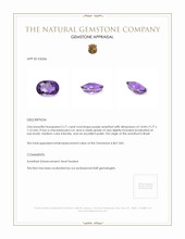 5.71 Ct. Amethyst from Brazil Appraisal