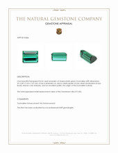 8.36 Ct. Bluish Green Tourmaline from Brazil Appraisal