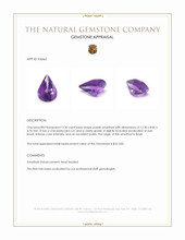 3.30 Ct. Amethyst from Brazil Appraisal