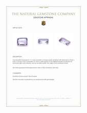 1.21 Ct. Purple Amethyst from Brazil Appraisal