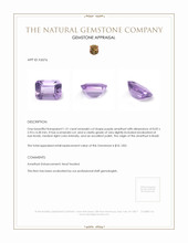 1.31 Ct. Amethyst from Brazil Appraisal