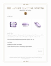 1.43 Ct. Amethyst from Brazil Appraisal