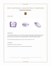 1.43 Ct. Amethyst from Brazil Appraisal