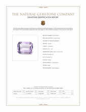 1.43 Ct. Amethyst from Brazil Scan Report