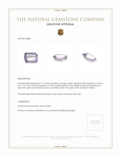 1.27 Ct. Amethyst from Brazil Appraisal
