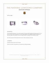 1.65 Ct. Amethyst from Brazil Appraisal