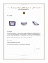 1.17 Ct. Amethyst from Brazil Appraisal