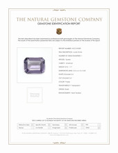 1.17 Ct. Amethyst from Brazil Scan Report
