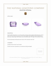 1.27 Ct. Amethyst from Brazil Appraisal