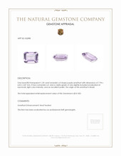 1.30 Ct. Amethyst from Brazil Appraisal