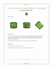 11.60 Ct. Green Tourmaline from Madagascar Appraisal