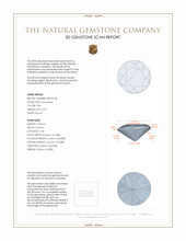 0.59 Ct. Tourmaline from Brazil 3 D Scan Report