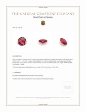 0.56 Ct. Rubellite Tourmaline from Brazil Appraisal