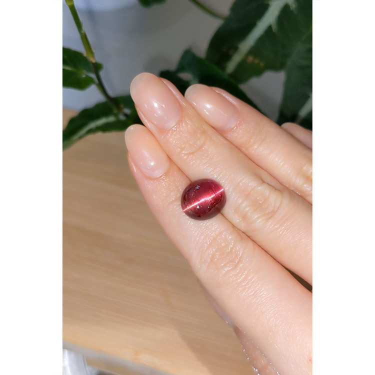 9.97 Ct. Cabochon Rubellite Tourmaline from Brazil