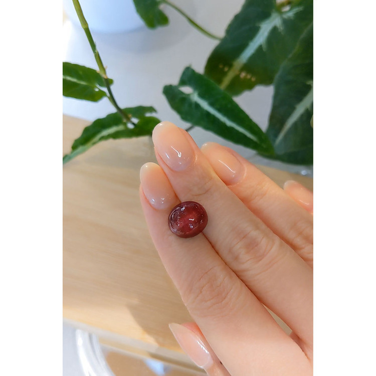 9.97 Ct. Cabochon Rubellite Tourmaline from Brazil