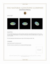 2.13 Ct. Crystal/Jelly Opal from Australia Appraisal