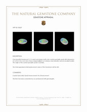2.13 Ct. Multi Color Crystal Opal (Jelly Opal) from Australia Appraisal