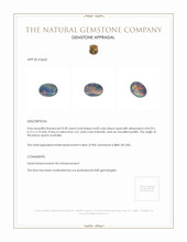 0.90 Ct. Cabochon Black Opal from Australia Appraisal