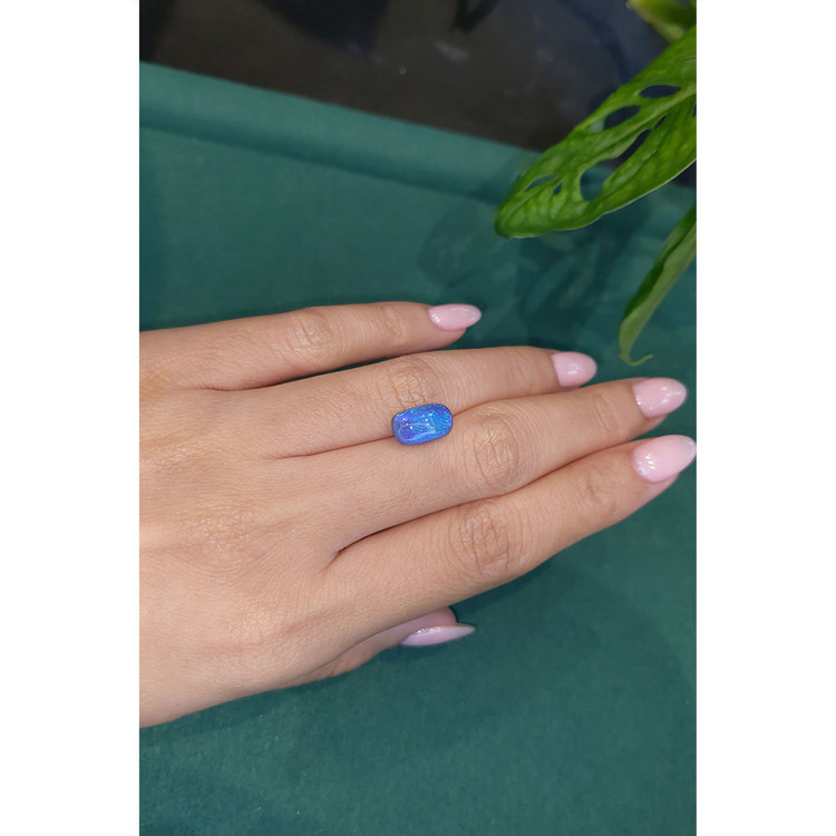 2.66 Ct. Cabochon Black Opal from Australia