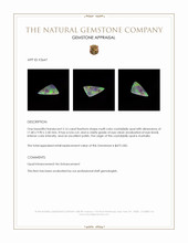 2.16 Ct. Multi Color Crystal Opal (Jelly Opal) from Australia Appraisal