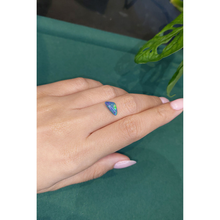 1.26 Ct. Cabochon Black Opal from Australia