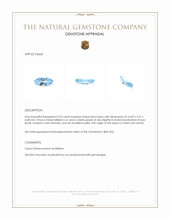 3.35 Ct. Blue Topaz from Ceylon (Sri Lanka) Appraisal