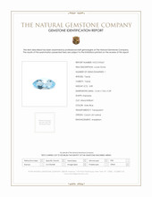 3.89 Ct. Swiss Blue Topaz from Ceylon (Sri Lanka) Scan Report