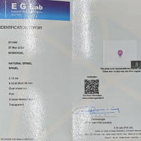 2.13 Ct. Spinel from Ceylon (Sri Lanka) Scan Report