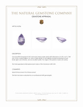 0.58 Ct. Purple Spinel from Ceylon (Sri Lanka) Appraisal