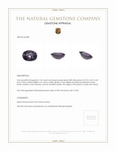 1.44 Ct. Spinel from Ceylon (Sri Lanka) Appraisal