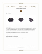 0.98 Ct. Greyish Violet Spinel from Ceylon (Sri Lanka) Appraisal