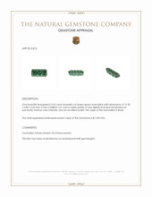 2.65 Ct. Green Tourmaline from Brazil Appraisal