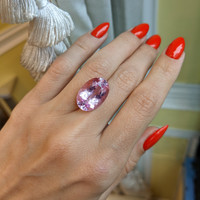 11.12 Ct. Morganite from Brazil Life Style