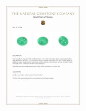 7.77 Ct. Cabochon Paraiba Tourmaline from Mozambique Appraisal