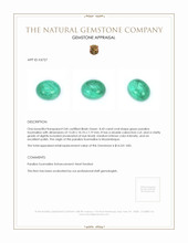 8.43 Ct. Cabochon Paraiba Tourmaline from Mozambique Appraisal
