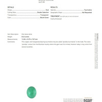 8.43 Ct. Cabochon Paraiba Tourmaline from Mozambique Scan Report