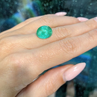 8.43 Ct. Cabochon Paraiba Tourmaline from Mozambique Life Style