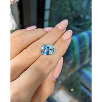 4.29 Ct. Aquamarine from Brazil Life Style