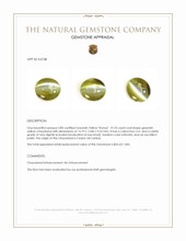 19.10 Ct. Cabochon Chrysoberyl from Ceylon (Sri Lanka) Appraisal