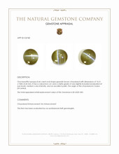 8.46 Ct. Greenish Brown Cabochon Chrysoberyl from Ceylon (Sri Lanka) Appraisal