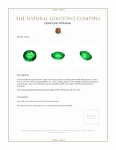 0.97 Ct. Tsavorite Garnet from Tanzania Appraisal