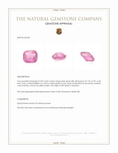 2.09 Ct. Pink Spinel from Tanzania Appraisal