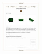 4.11 Ct. Tsavorite Garnet from East Africa Appraisal