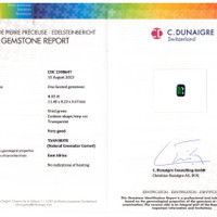 4.11 Ct. Tsavorite Garnet from East Africa Scan Report