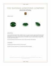 4.13 Ct. Tsavorite Garnet from East Africa Appraisal